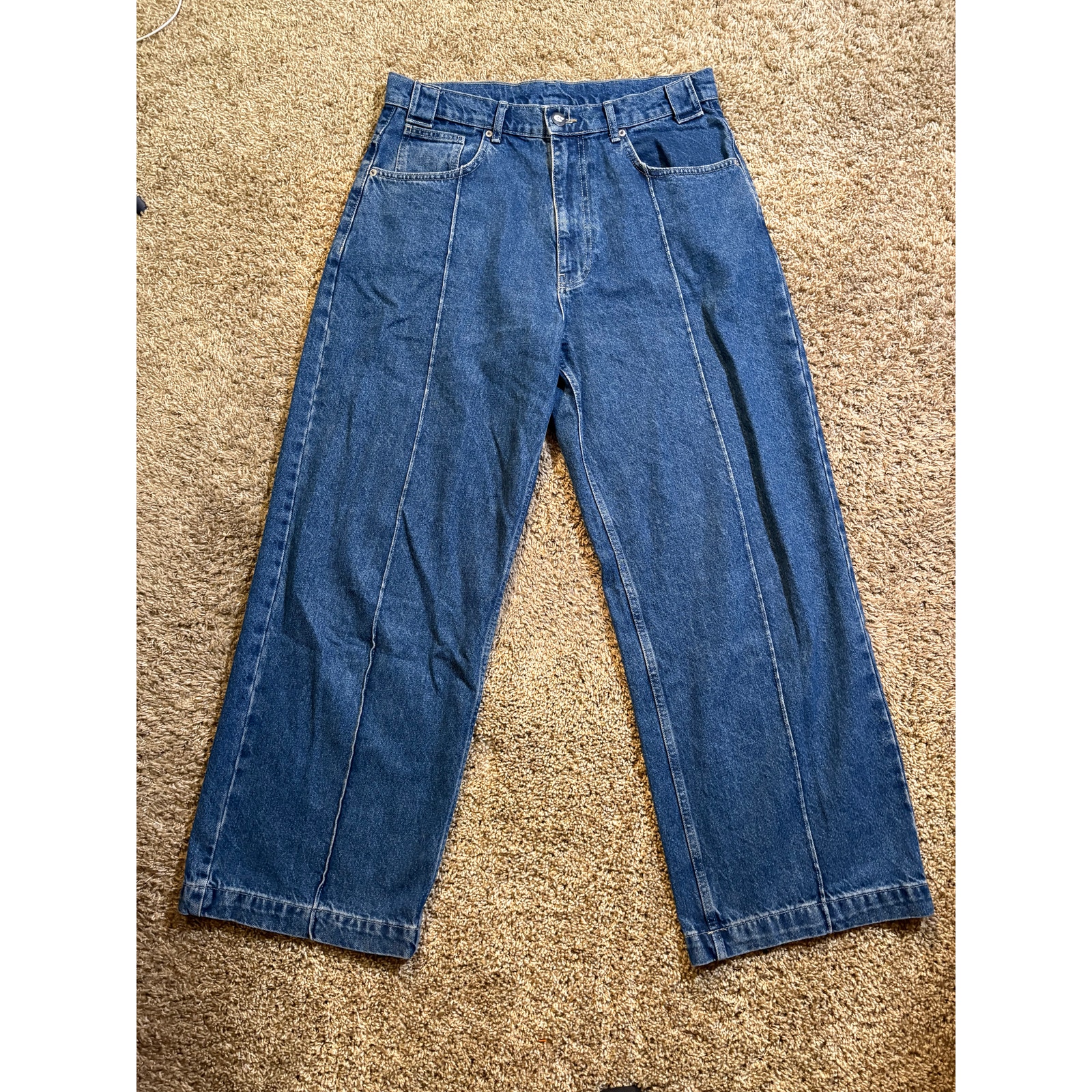 Cold Culture Printed Graphic Denim Jeans Pants Mens Size Large Baggy Y2k — image 5 of 8